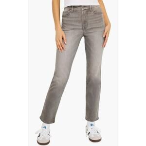 Good American Good Curve Super High Rise Straight Leg Jeans Size 2/26 Grey